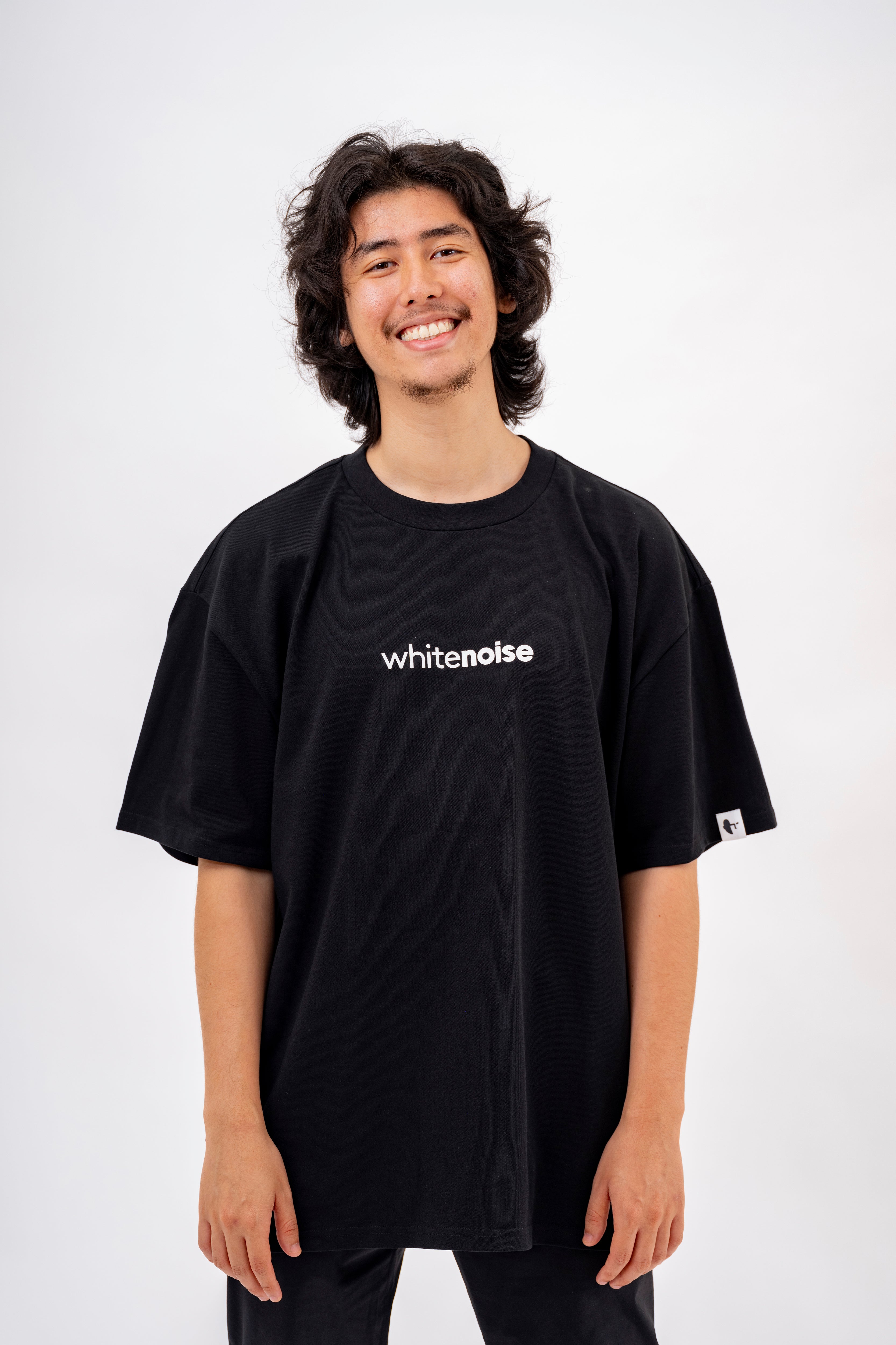 Text Logo Black Tee