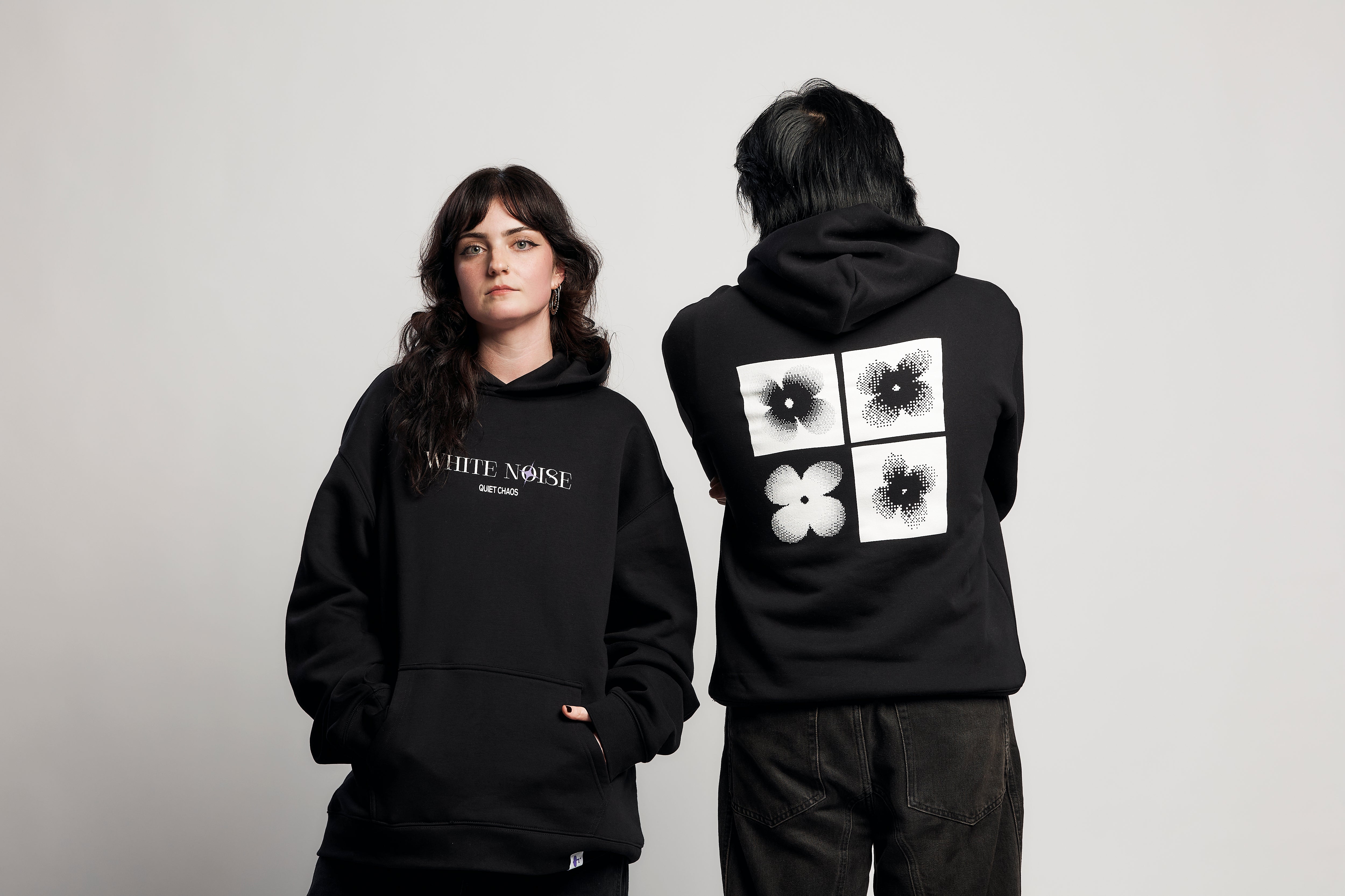 Flower Print Hoodie