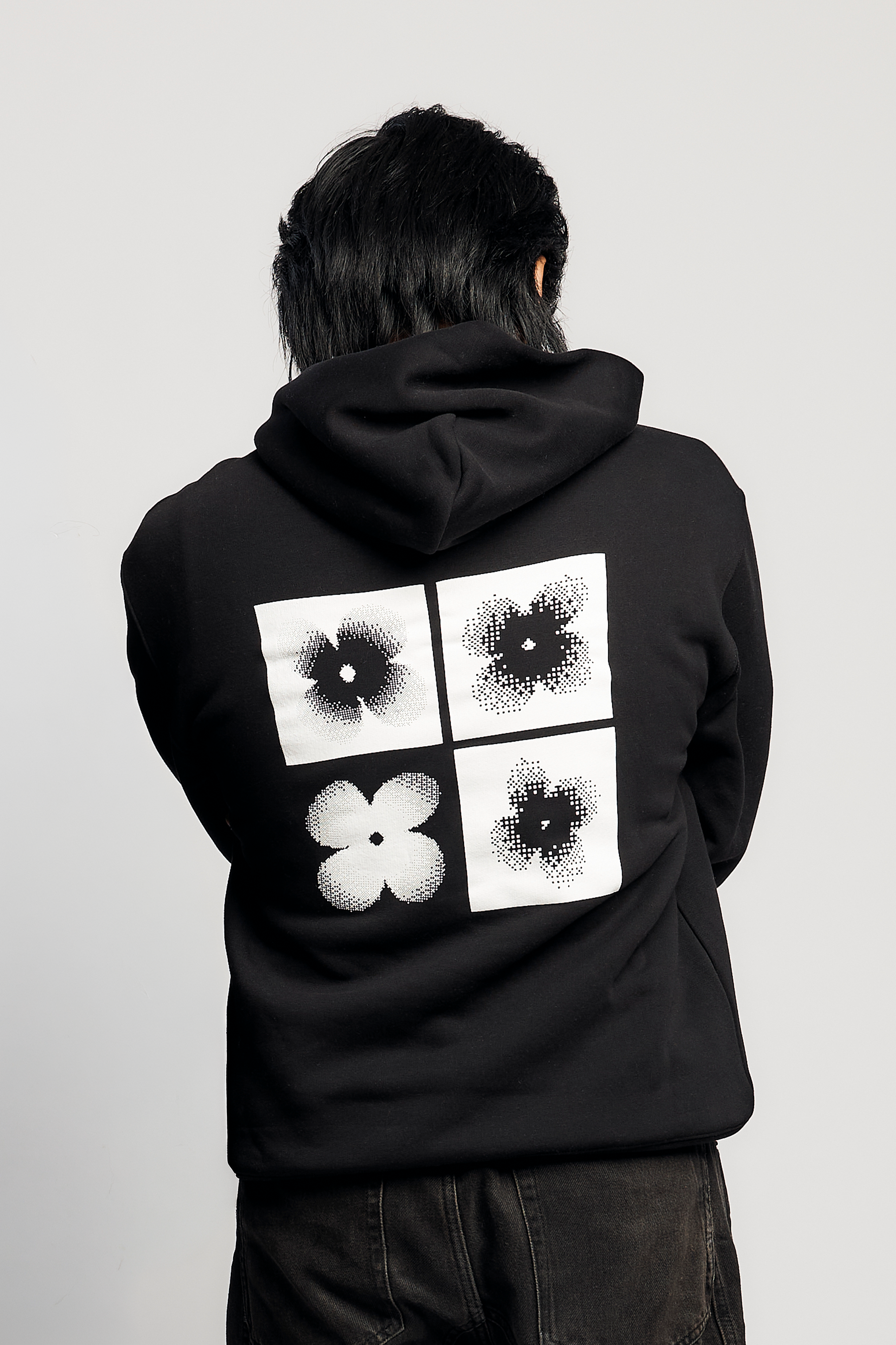 Flower Print Hoodie