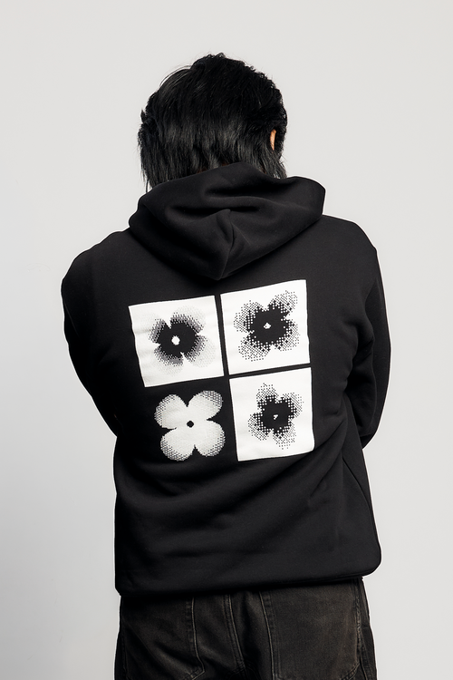 Flower Print Hoodie